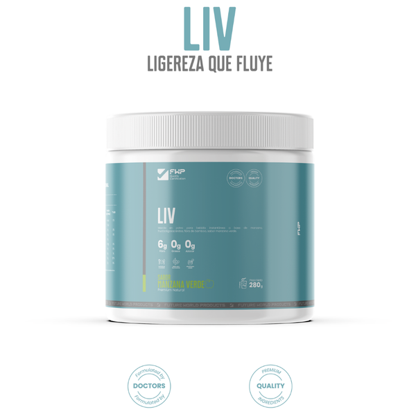 LIV | Detox Digestivo & Vientre Plano (Sabor Manzana Verde)