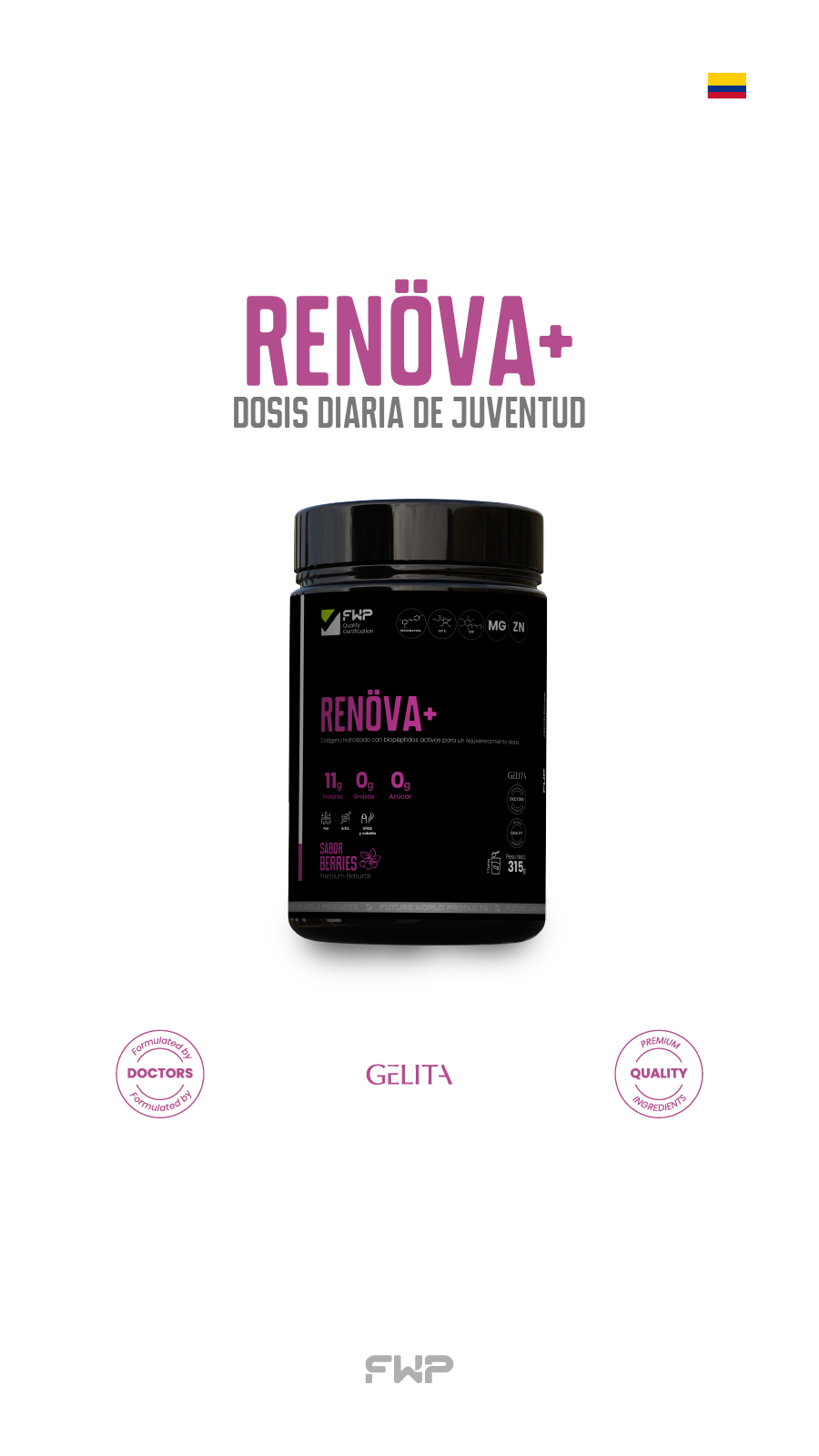 Renova+: Colágeno Doblemente Hidrolizado Premium para Piel y Articulaciones en Chile