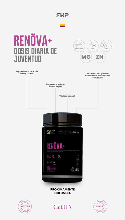 Renova+: Colágeno Doblemente Hidrolizado Premium para Piel y Articulaciones en Chile